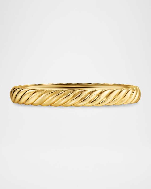 Sculpted Cable Bracelet in 18K Gold, 8mm